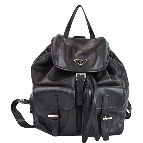 real prada backpack|Prada backpack black.